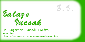 balazs vucsak business card